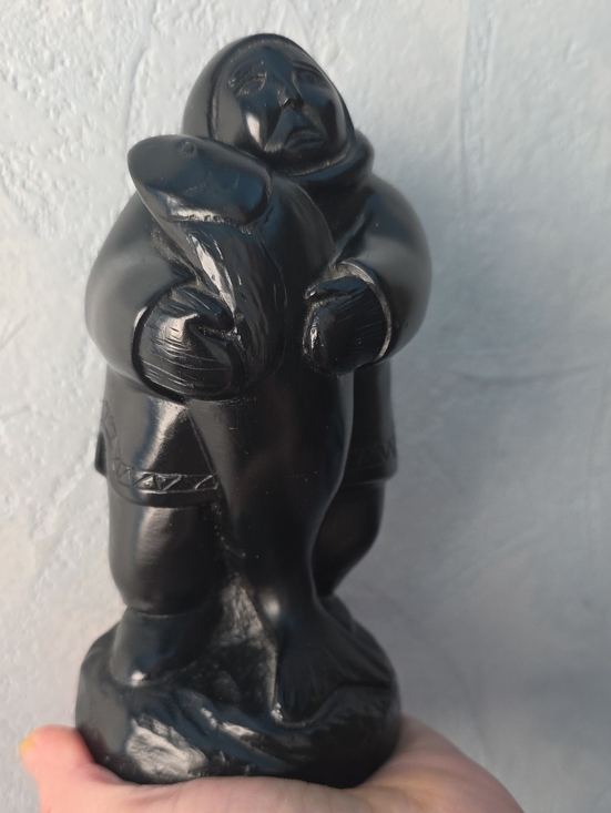 Boma Other - Boma Black Inuit Art Sculpture
